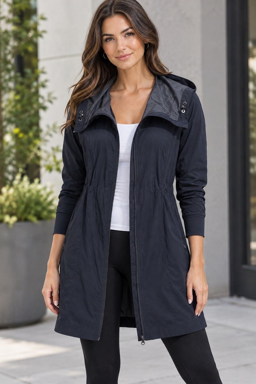 Athleta Overcloud Jacket, Blue, XXS